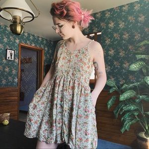 Floral Button Down Mini Dress